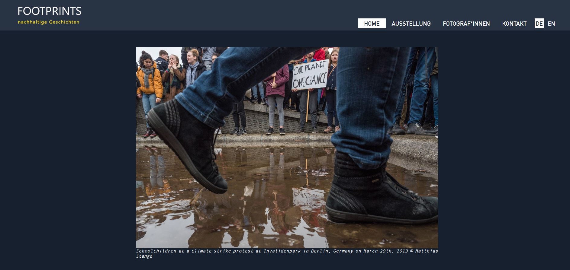 exhibition website screenshot